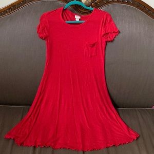 Red stretchy dress women’s size M